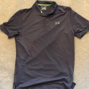 Under Armour golf shirt.